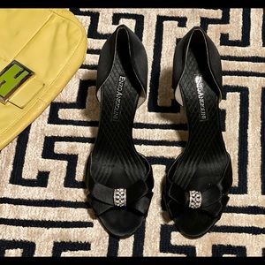 Enzo Angiolini Embellished Satin Heels